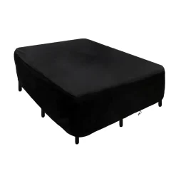 National Tree Company 76 in. Waterproof Patio Furniture Cover with Rope and Metal Buckles