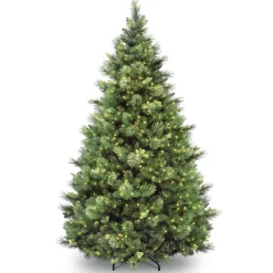 National Tree Company 9ft. Pre-Lit Carolina Pine Tree with Clear Lights with 900 Clear Lights