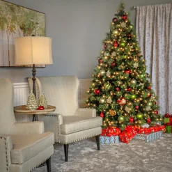 National Tree Company 9ft. Pre-Lit Carolina Pine Tree with Clear Lights with 900 Clear Lights