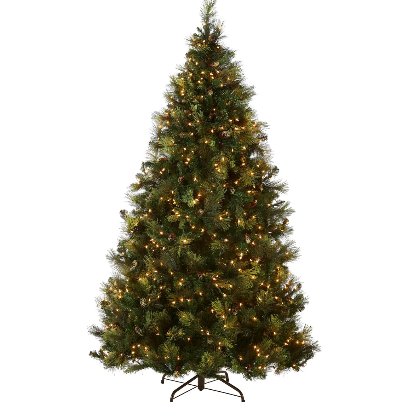 National Tree Company 9ft. Pre-Lit Carolina Pine Tree with Clear Lights with 900 Clear Lights
