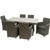 National Tree Company 7-Piece Antrim Collection All-Weather Wicker Finish Dining Set