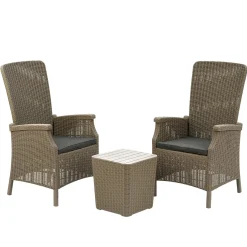 National Tree Company 3-Piece Bracknell Collection All-Weather Chat Set