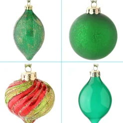 National Tree Company 20-Piece Christmas Tree Ornament Set, Rural Homestead Collection