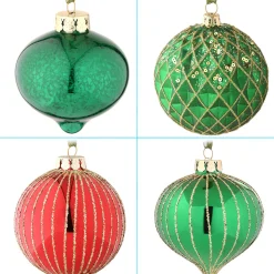 National Tree Company 20-Piece Christmas Tree Ornament Set, Rural Homestead Collection