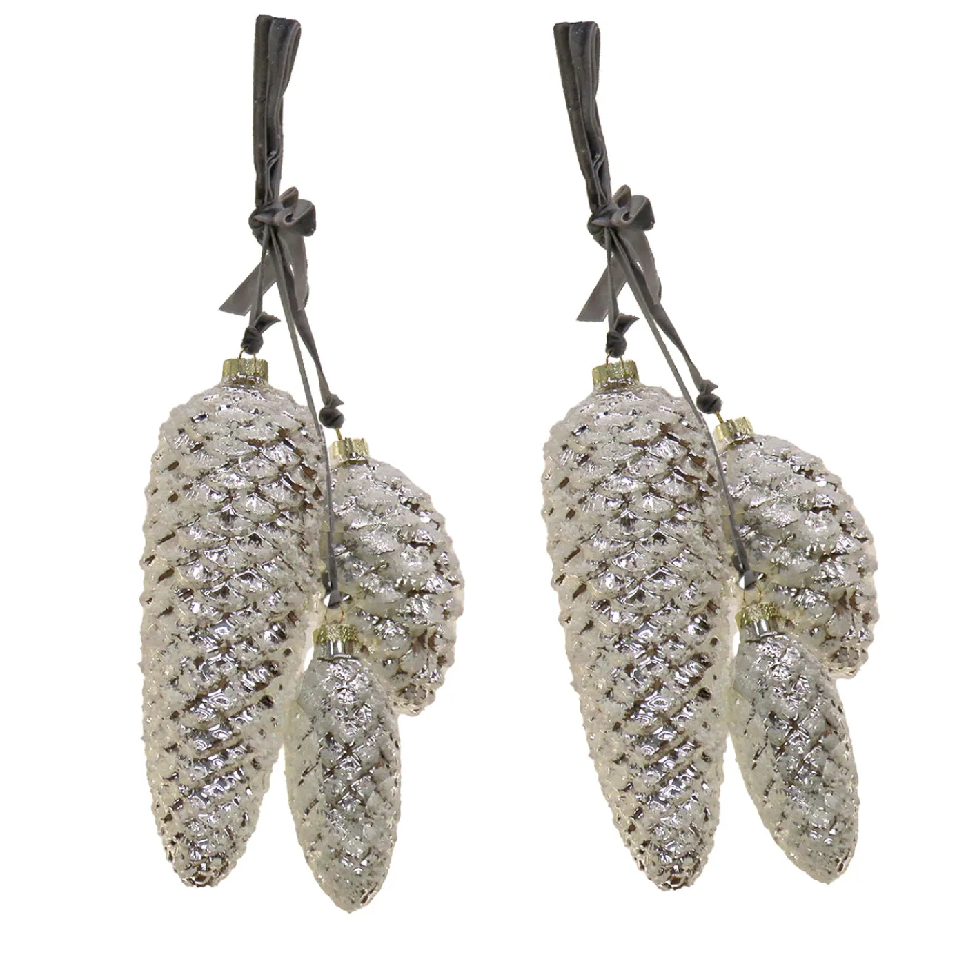 National Tree Company 2-Piece HGTV Home Collection Pinecone Cluster Ornaments