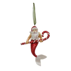 National Tree Company 4-Piece HGTV Home Collection Santa Merman Ornaments