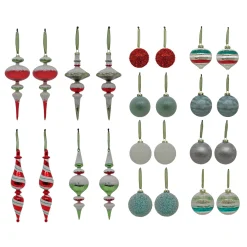 National Tree Company 24-Piece HGTV Home Collection Nostalgic Traditions Ornaments