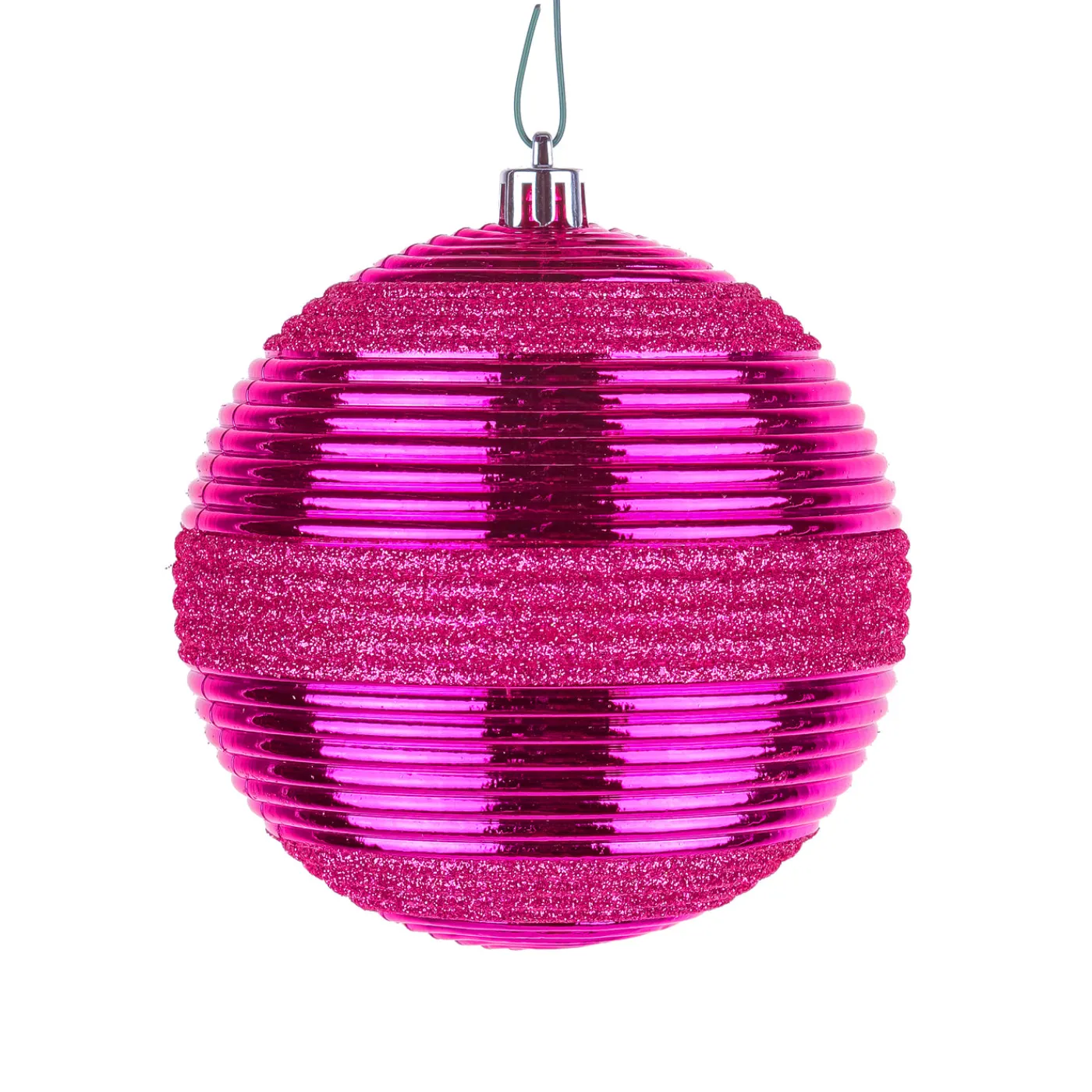 National Tree Company 4-Piece Shatterproof Swirling Pink Ornaments