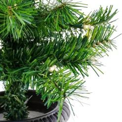 National Tree Company Pre-Lit Warm Welcome Assortment Set of 2 Entrance Trees, 1 Wreath