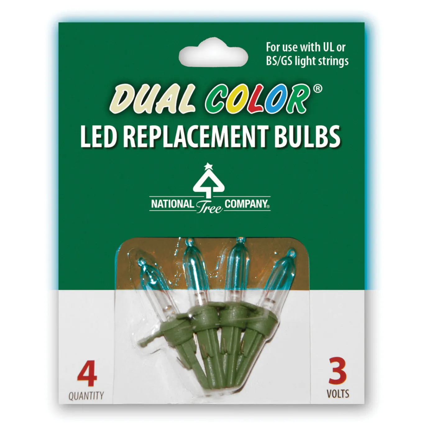 National Tree Company Replacement Dual Color LED Bulbs in Bag