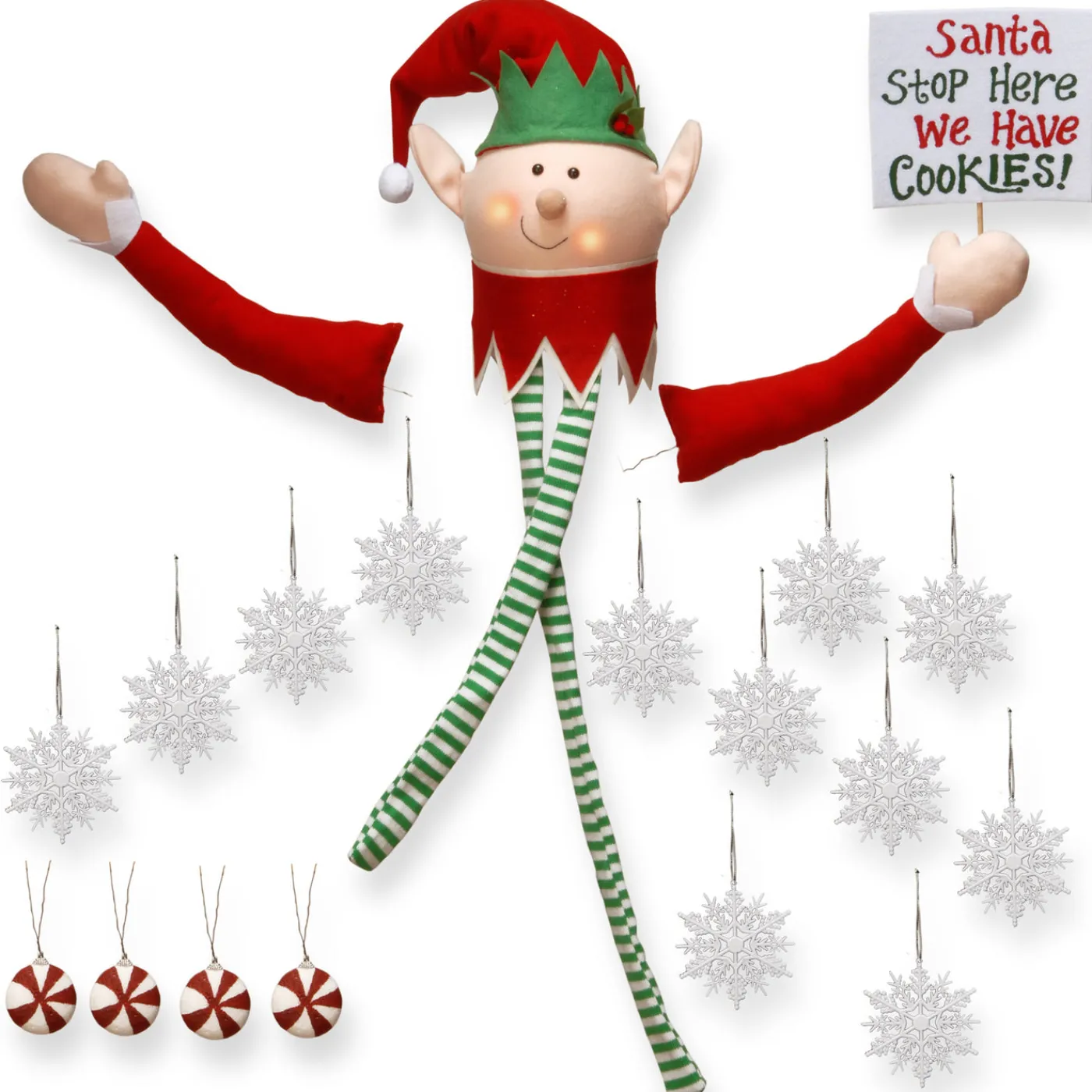 National Tree Company Santa’s Elf Kit Tree Decorating Kit