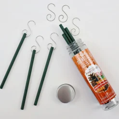 National Tree Company Scented Ornaments, 2-Pack- 6ct Bottle, Spiced Pine Cones, Fragrance-Infused Paper Sticks