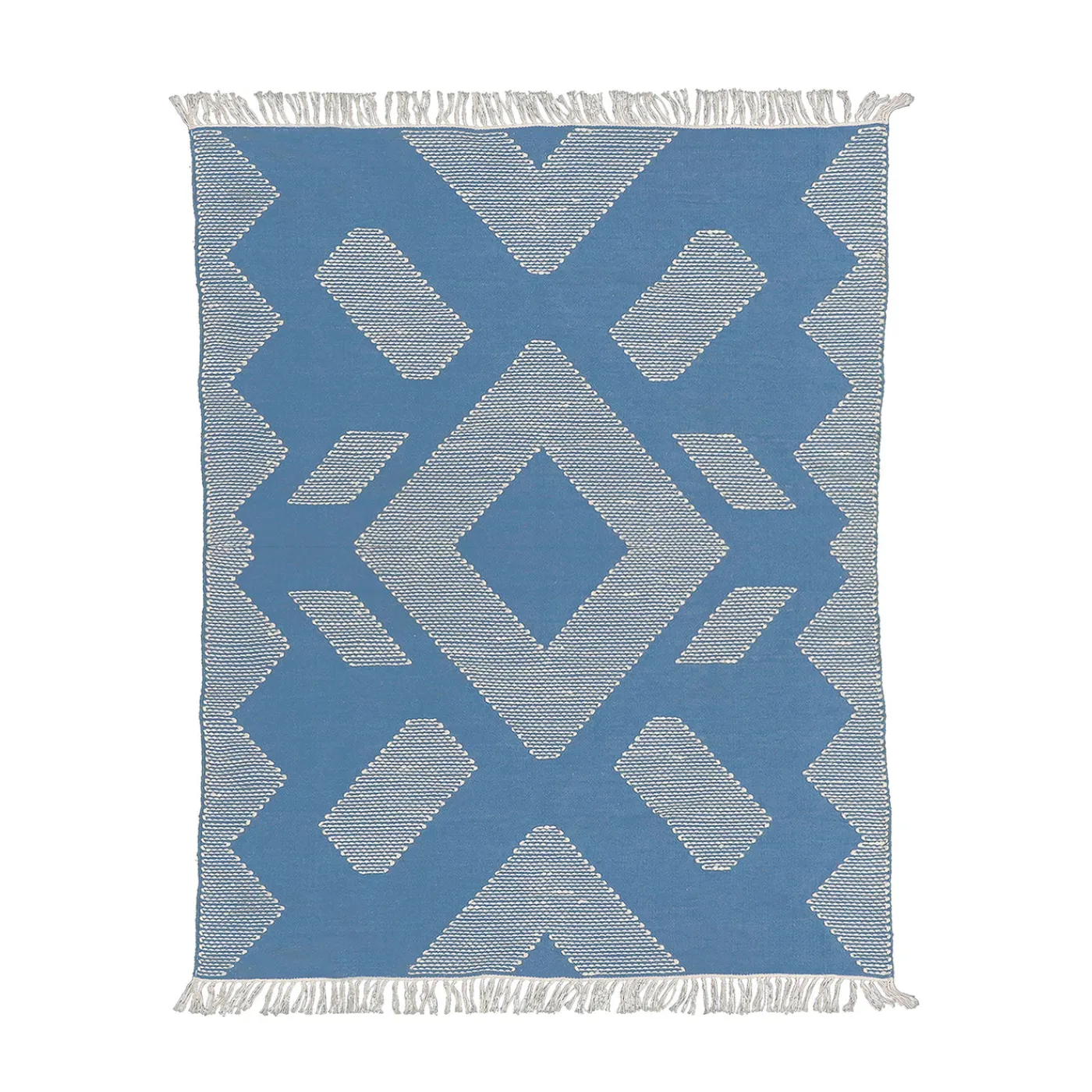 National Tree Company 4x6 ft. Dusty Blue Hand Woven Outdoor Rug
