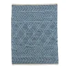 National Tree Company 5x7 ft. Navy Blue Hand Woven Outdoor Rug