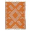 National Tree Company 5x7 ft. Papaya Hand Woven Outdoor Rug