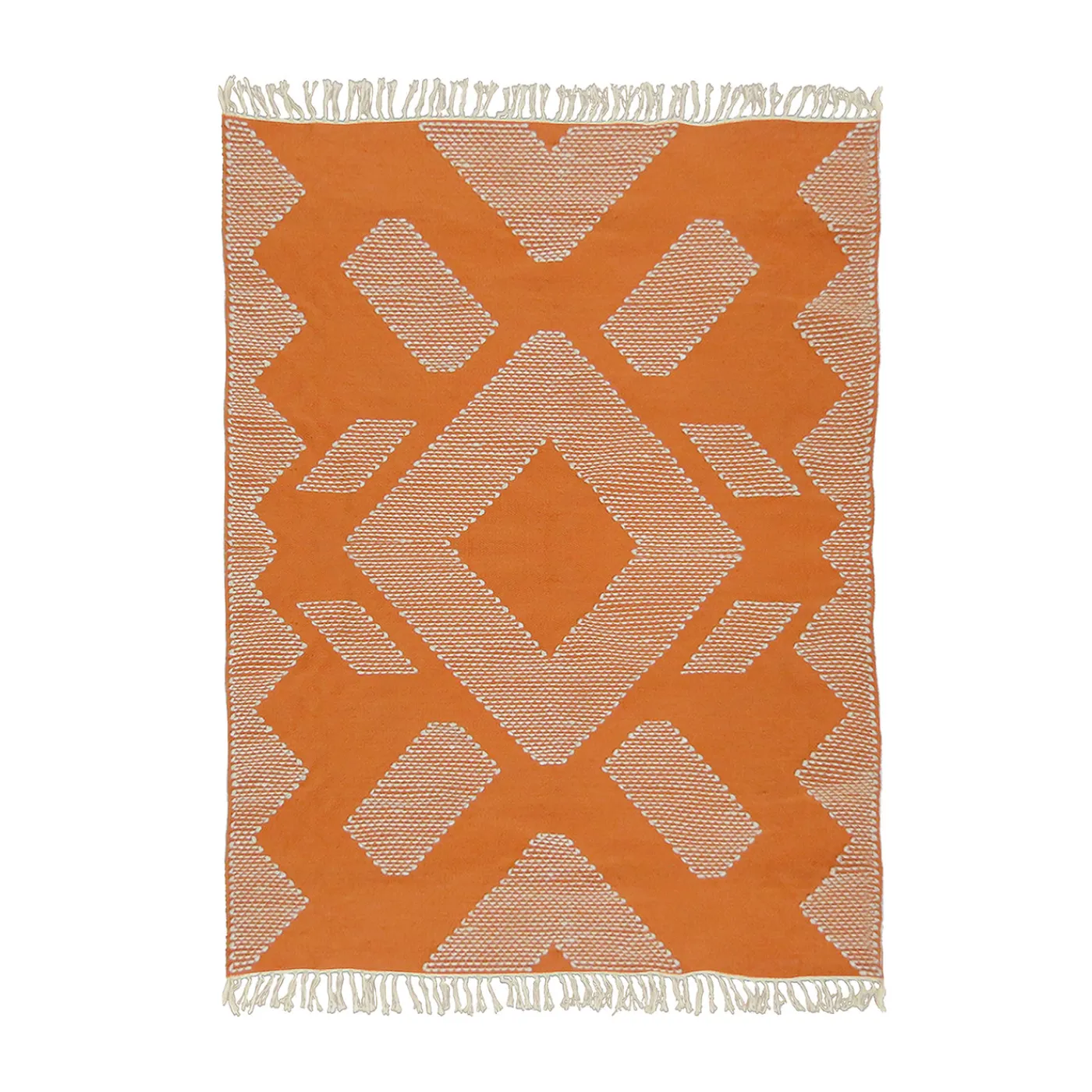 National Tree Company 4x6 ft. Papaya Hand Woven Outdoor Rug