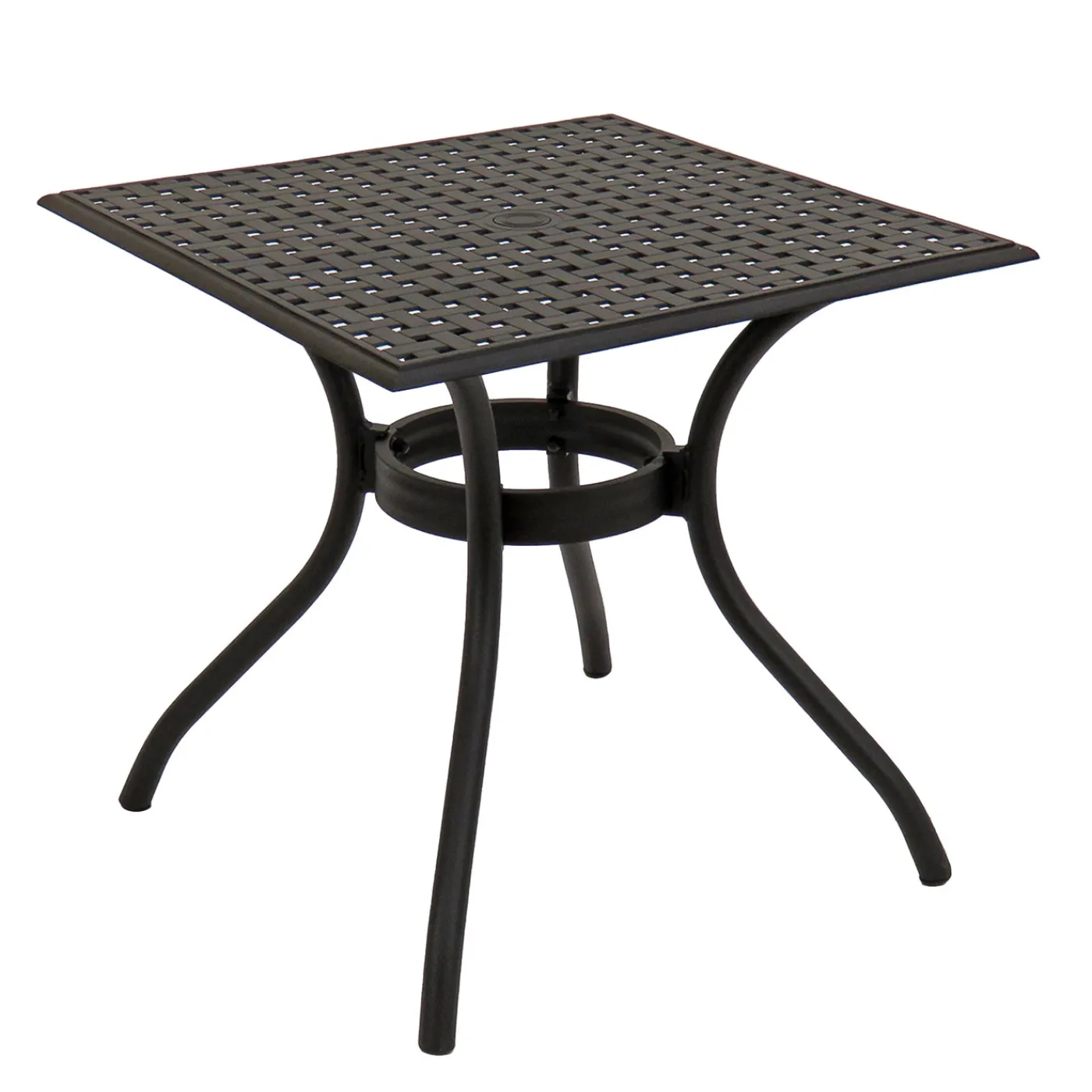 National Tree Company 32x32x30 in. Bourton Small Space Cast Aluminum Straight Mesh All-Weather Dining Table, Seats 4, Bourton Collection